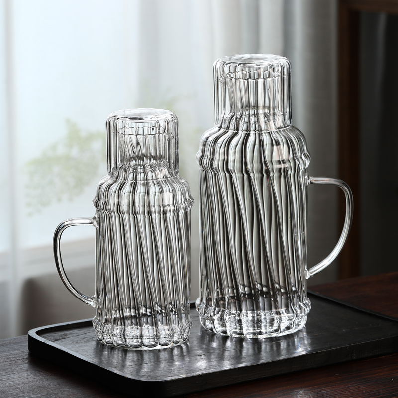 复古冷水壶耐热玻璃老式透明水瓶