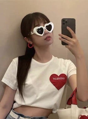 时尚复古个性舒适优雅前卫虞书欣男女款太阳镜墨镜防晒眼镜爱心框