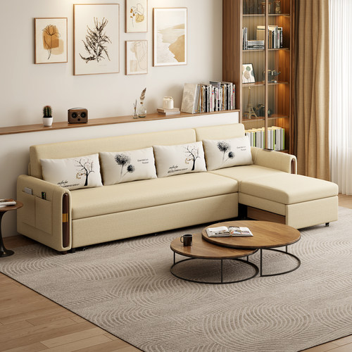 可折叠两用客厅双人小户型沙发床