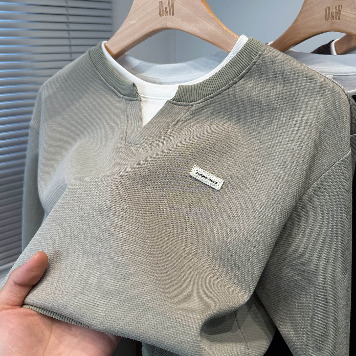 假两件卫衣男款春秋季