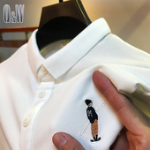 薄款 夏季 翻领T恤男装 半袖 潮牌百搭体恤 polo衫 纯色修身 男短袖