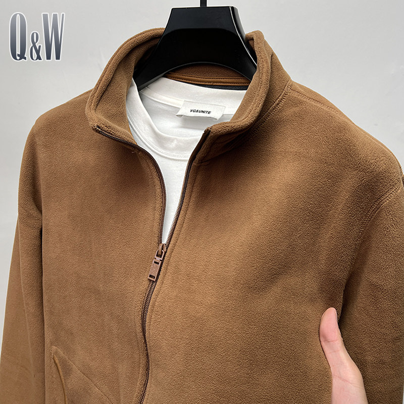 奥利绒卫衣加绒加厚开衫