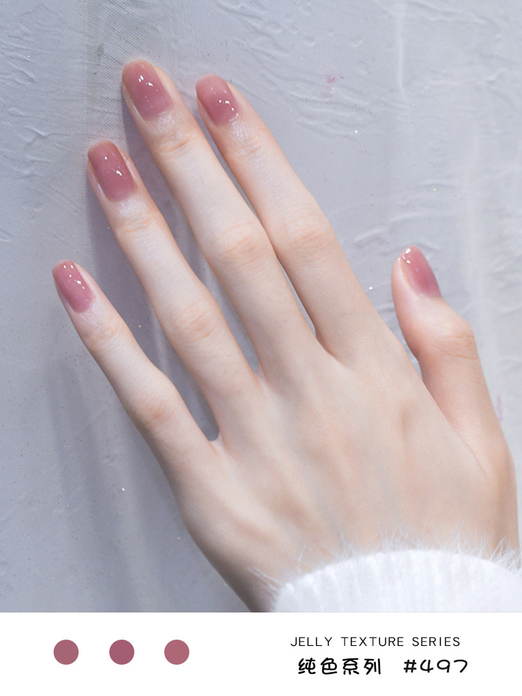 指甲油2024年新款免烤快干持久可剥撕拉女护甲显白夏季冰透南柚色