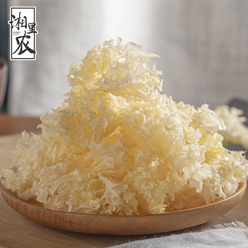 【软糯出胶】椴木银耳花小朵干货 碎片银耳莲子羹 新鲜白木耳200g