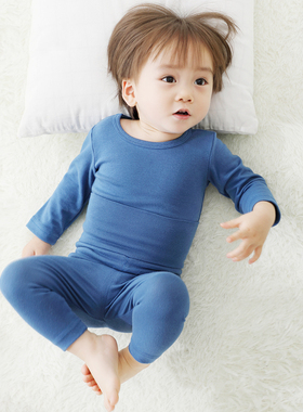A类婴儿内衣套装连身衣一周岁3男女宝宝长袖爬服纯棉春秋打底保暖