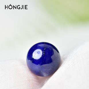 青金石散珠女男 水晶玉石手链珠子单珠diy串珠配件梦蓝青金石手串