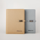 喜语A5活页笔记本文具加厚本子皮面简约办公会议记录本可拆卸商务活页本记事本礼盒套装 定制可印LOGO免费刻字