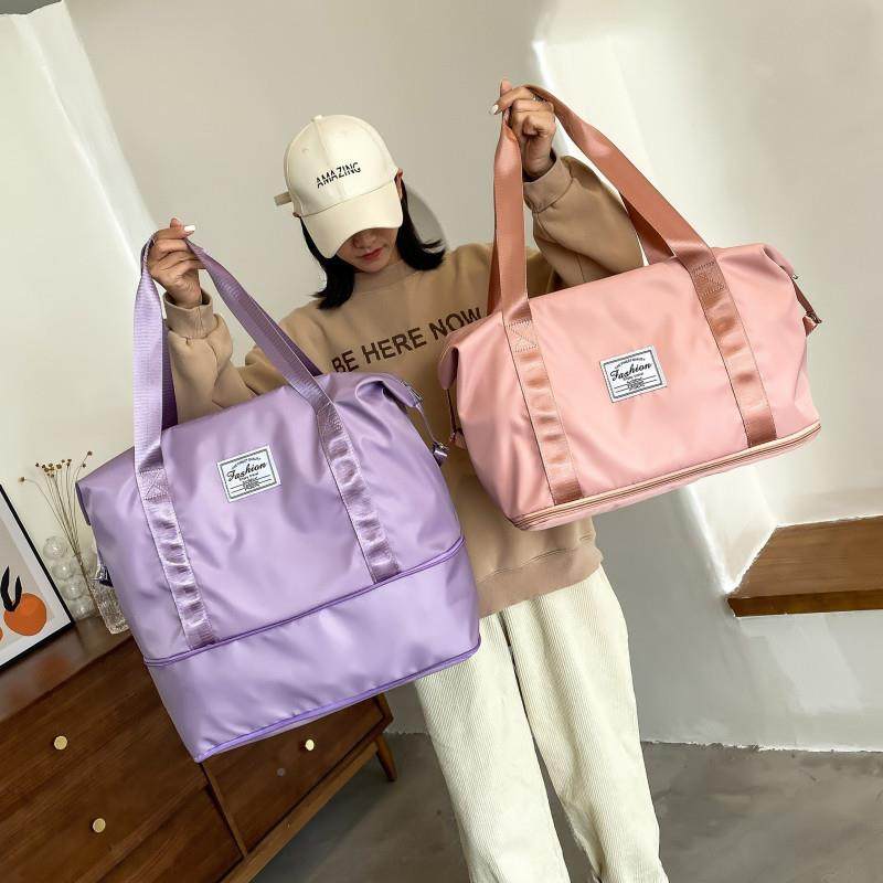 新款旅行包女短途手提大容量学生旅游包轻便防水待产收纳行李袋子