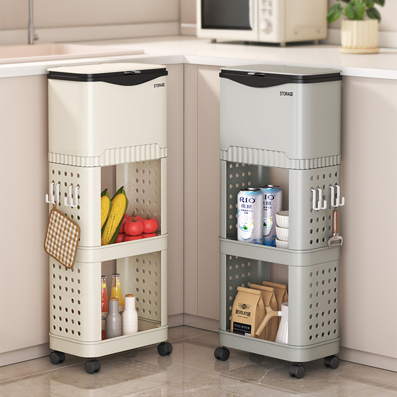 【日本热卖】厨房免弯腰垃圾桶