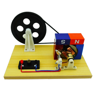 手摇交直流发电机 初中学生老师用物理教学仪器法拉第物理电磁学演示实验器材