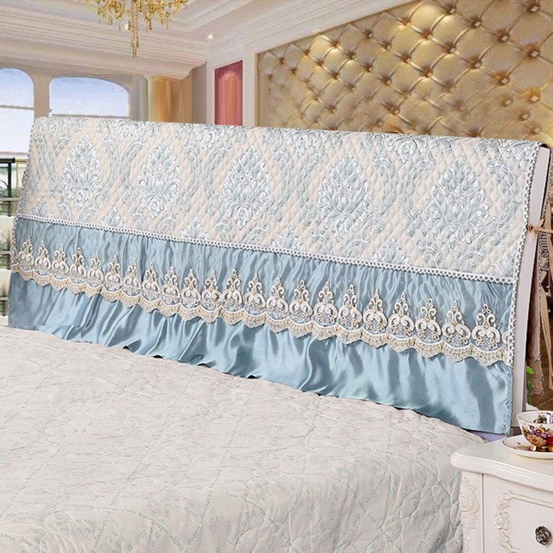 爱心妍加厚布艺床头罩实木床头套欧式皮床1.5m防尘罩1.8床保护套