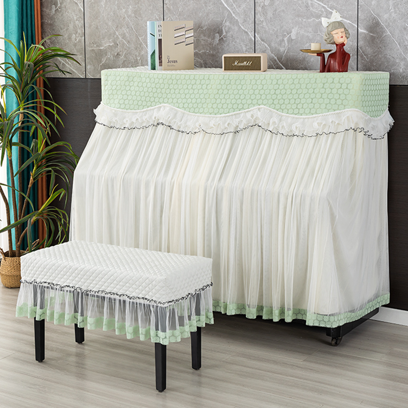 小清新蕾丝钢琴罩新款简约新款钢琴防尘罩全罩半罩网红钢琴罩盖布