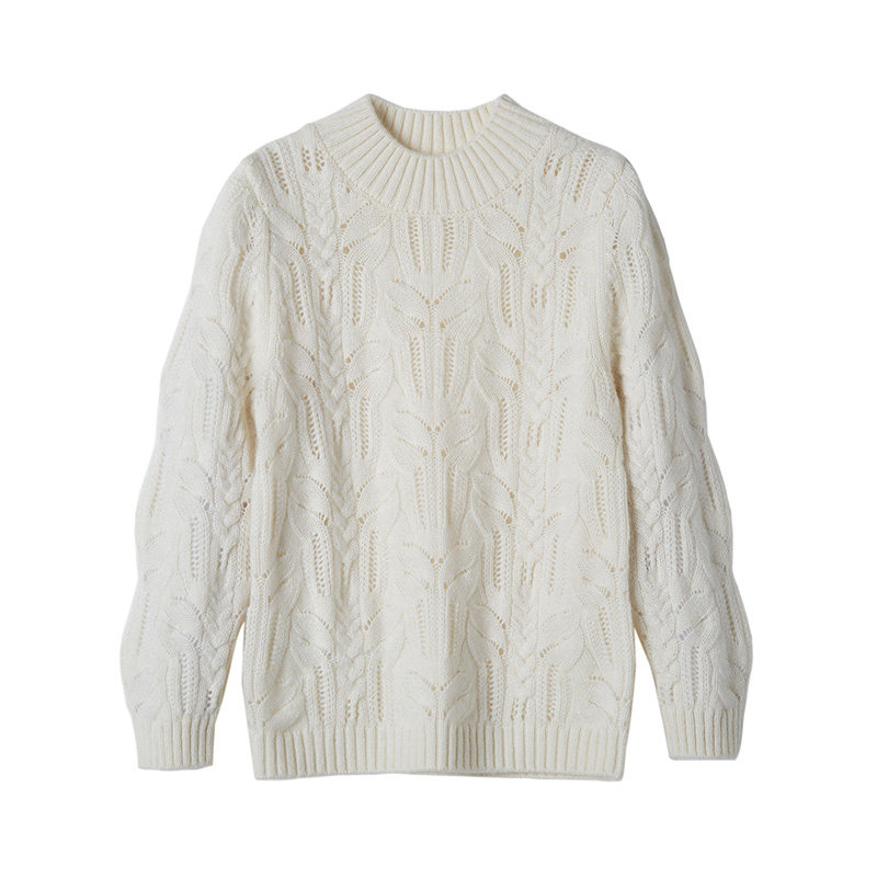 秋冬新款儿童羊绒衫男童女童时尚镂空针织衫三股加厚毛衣大童定制