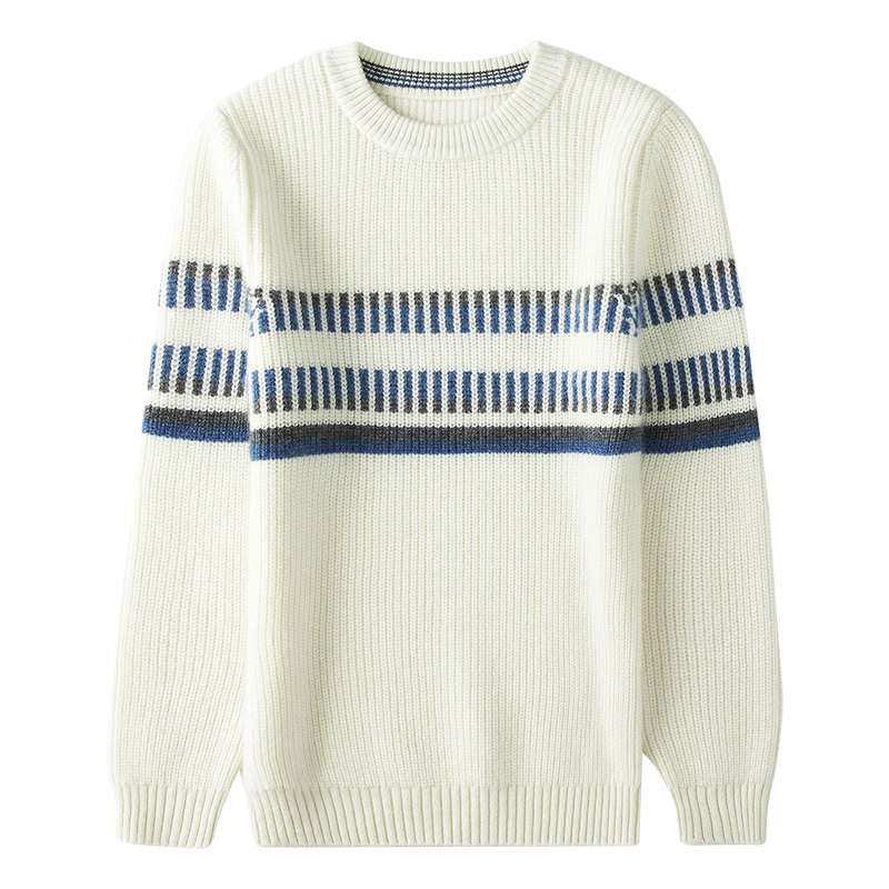 儿童羊绒衫男童元宝针加厚针织衫宝宝保暖打底衫圆领套头线衣定制