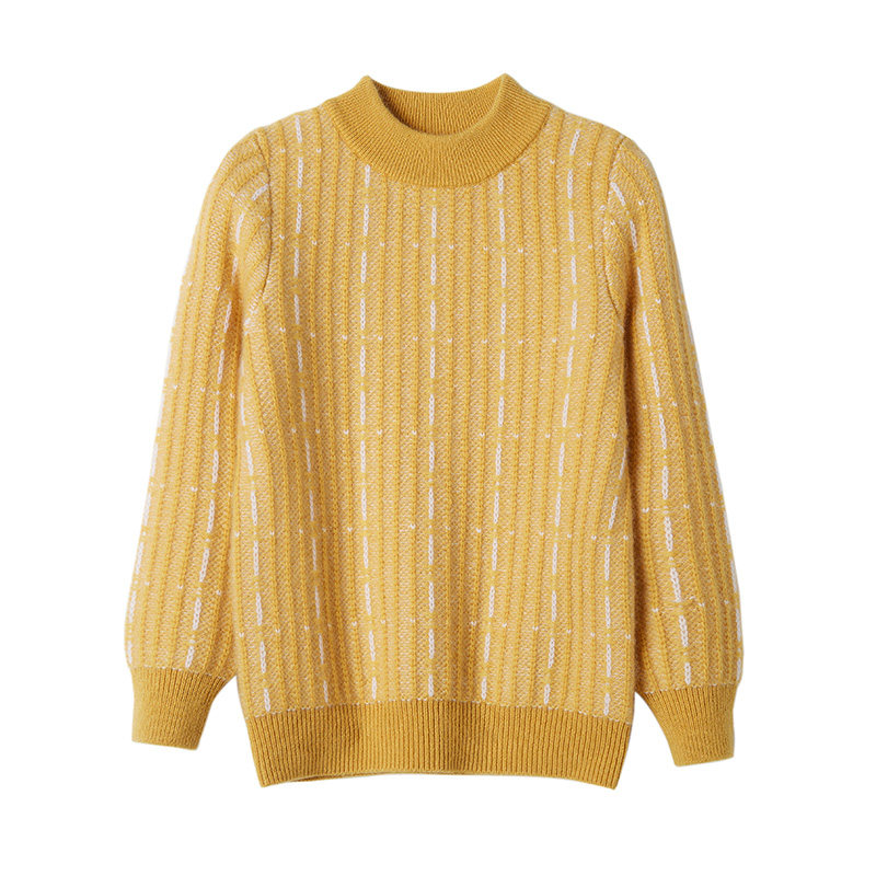 康塞尼100%山羊绒儿童羊绒衫男童女童保暖洋气针织衫宝宝毛衣定制