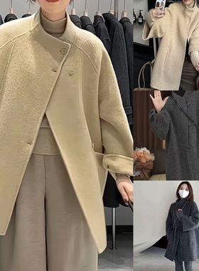 （羊毛大衣工厂）秋冬新款韩版时尚双面羊毛呢大衣