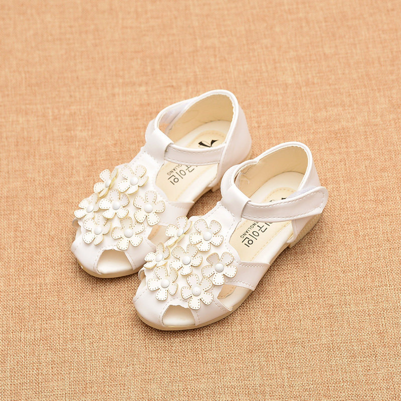 Sandales enfants en PU Baotou pour été - semelle caoutchouc - Ref 1053443 Image 3