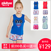 Phoebe Small elephant children T-shirt girl Short sleeved suit summer new pattern Big boy motion vest clothing