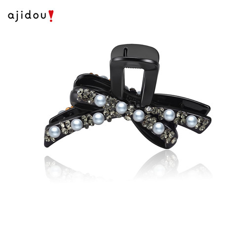 阿吉豆抓夹高级感蝴蝶结鲨鱼夹女