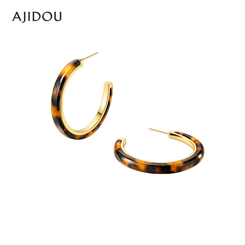 [赵露思同款]AJIDOU阿吉豆耳环女S925银豹纹耳圈钉复古港风耳饰品,饰品/流行首饰/时尚饰品新,耳环,淘宝优惠券,粉丝福利购,淘宝优惠卷