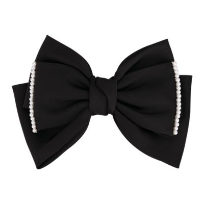 AJIDOU蝴蝶结珍珠简约发夹