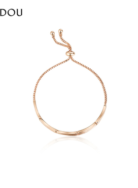 阿吉豆手链女款灵动手镯抽拉手环