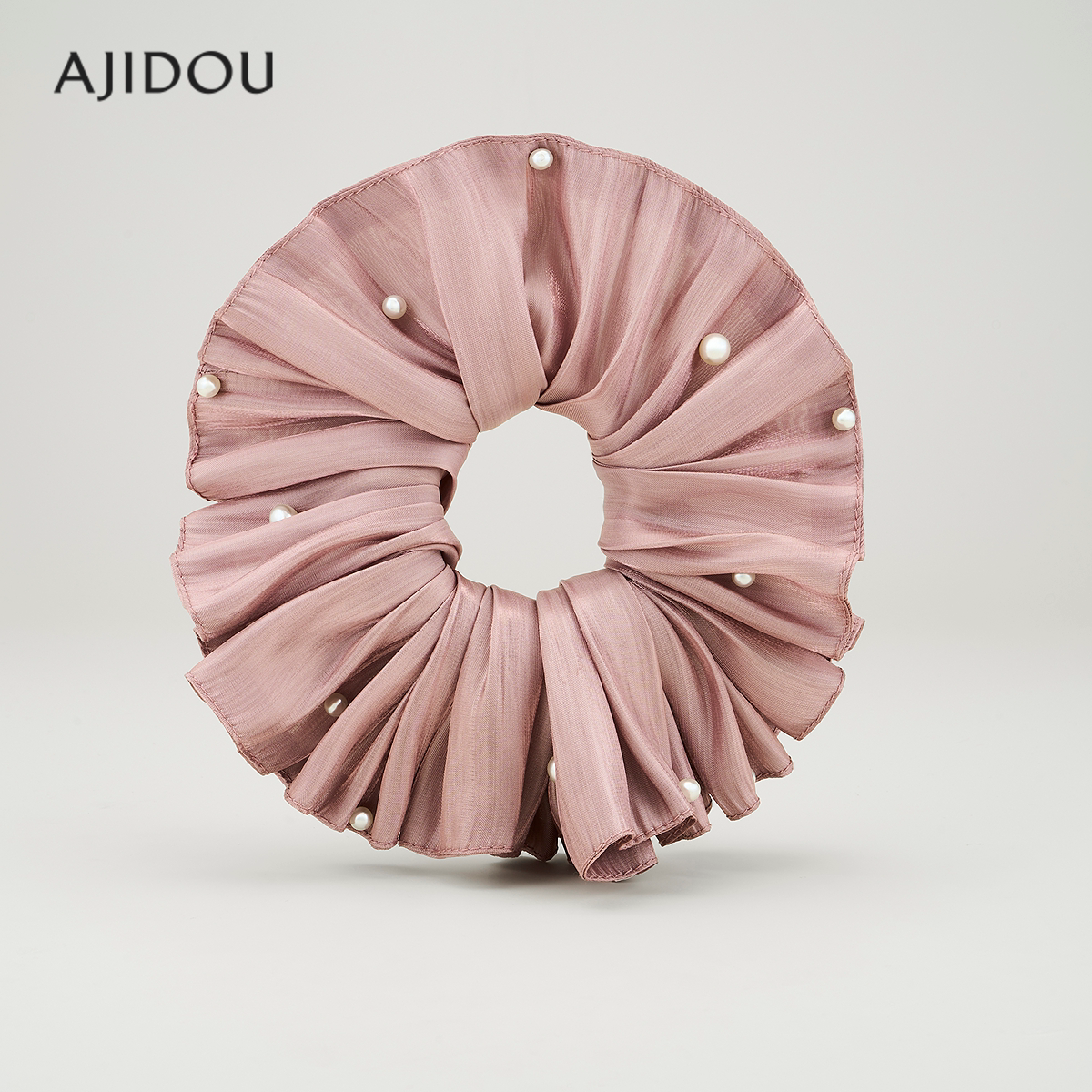AJIDOU阿吉豆发饰柔美时尚发圈珍珠甜美发饰少女马尾发绳韩版发绳