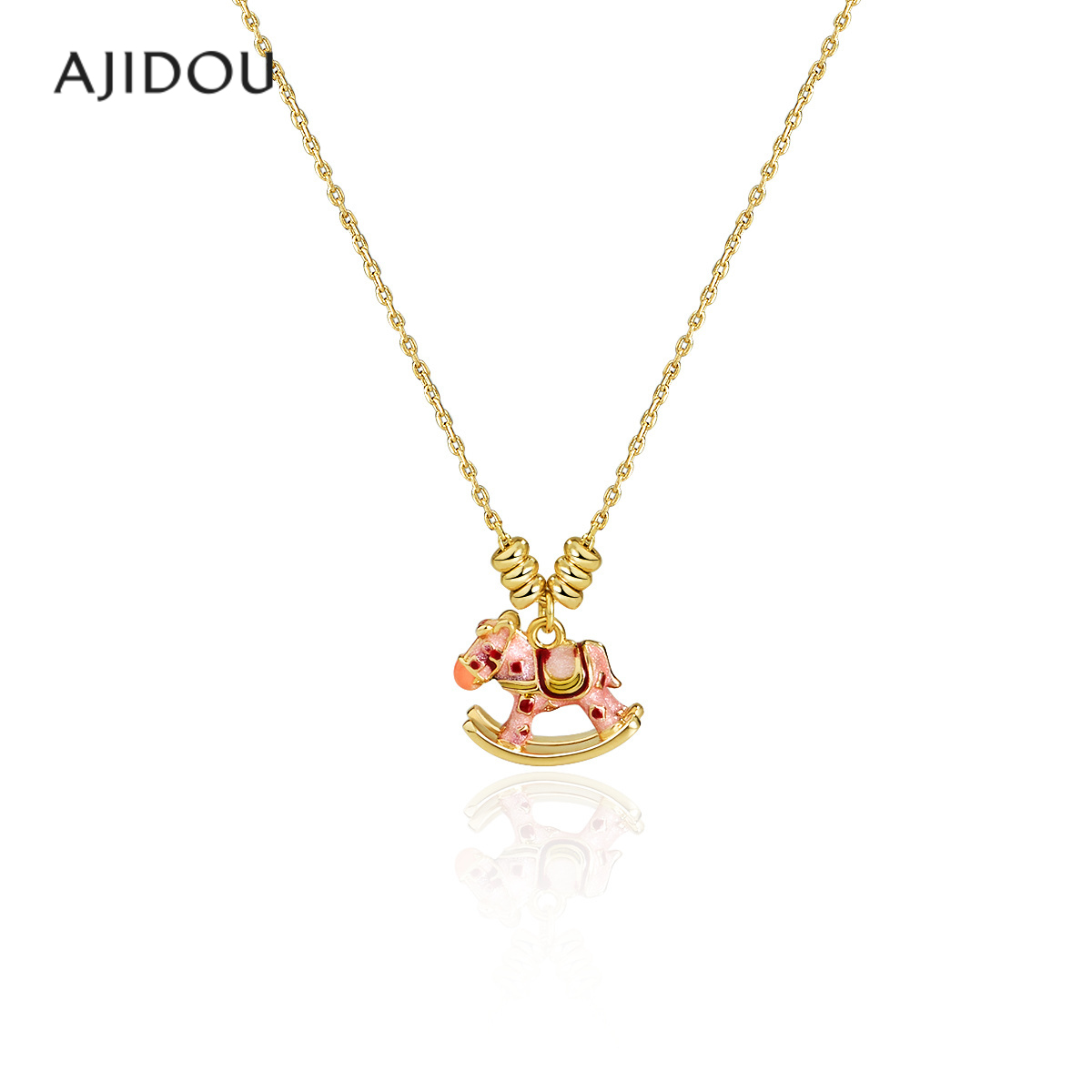 阿吉豆项链女生肖马上有钱毛衣链