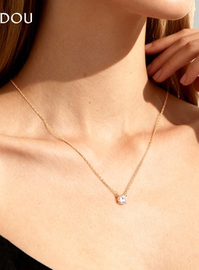 AJIDOU阿吉豆项链女鼻屎钻吊坠