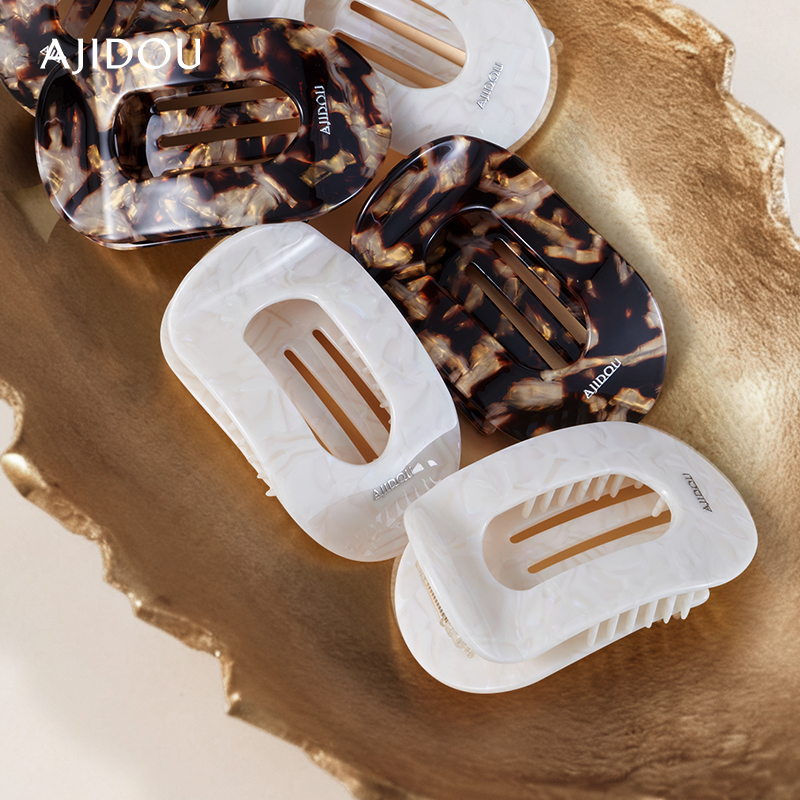 阿吉豆鲍鱼抓夹女醋酸板材鲨鱼夹