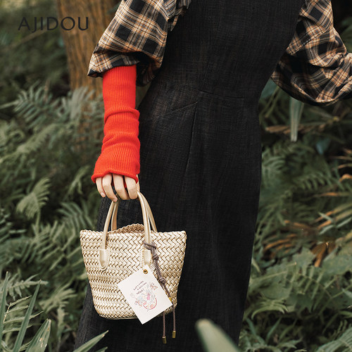 AJIDOU阿吉豆奇奇蒂蒂系列菜篮子包手提包