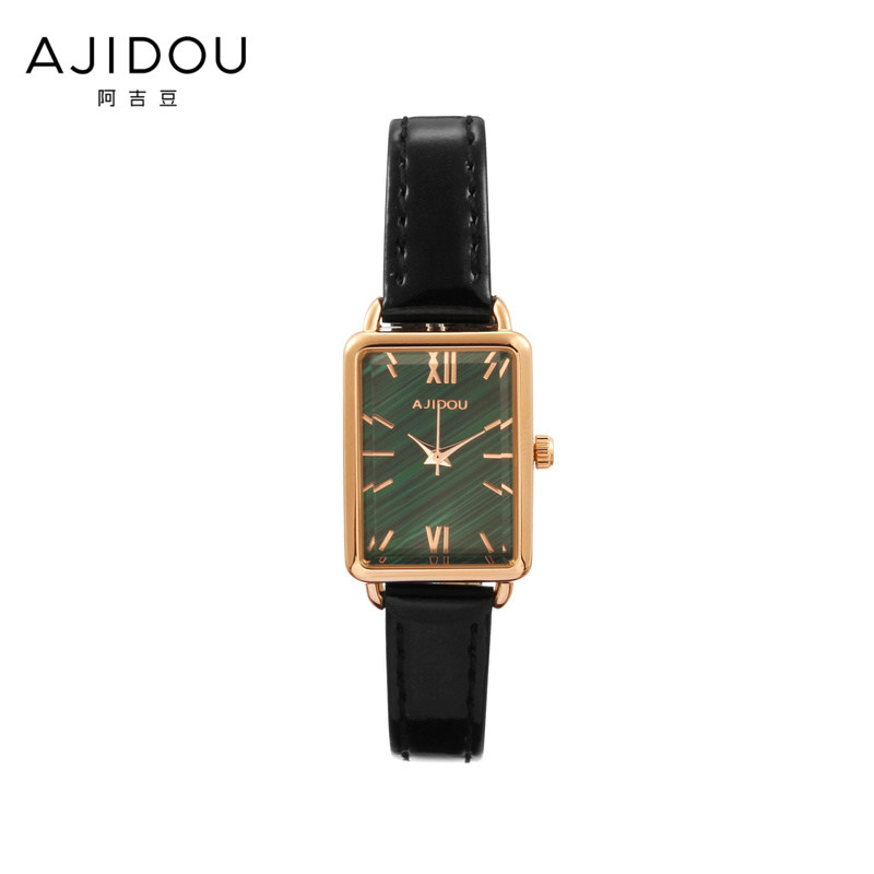 阿吉豆方块手表休闲精致小巧腕表日韩ins极简女士小方表
