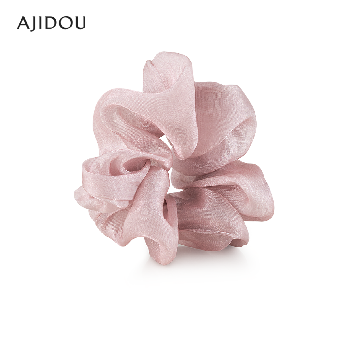 AJIDOU阿吉豆大肠发圈气质发饰女款发绳高级感樱花粉色头花头绳