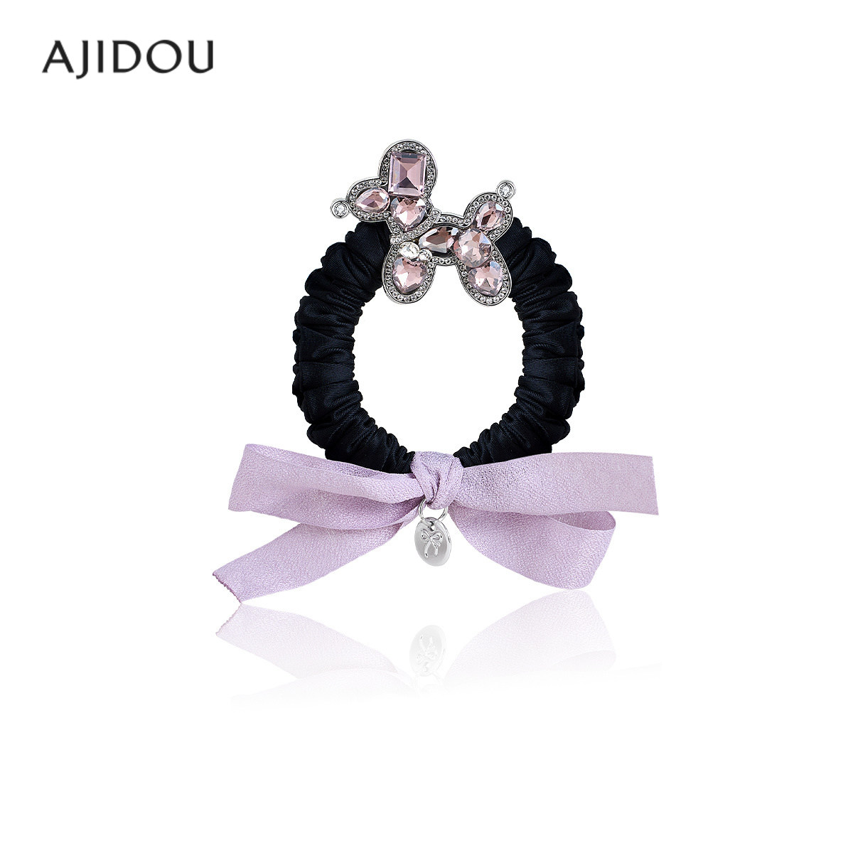 AJIDOU阿吉豆发圈蝴蝶结水钻小狗发绳女2026款小肠发绳高弹力皮筋,饰品/流行首饰/时尚饰品新,发饰,淘宝优惠券,粉丝福利购,淘宝优惠卷