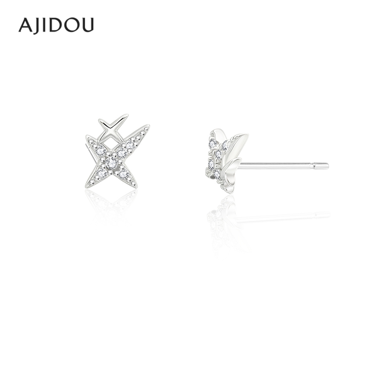 AJIDOU阿吉豆女耳饰星辰闪耀耳钉