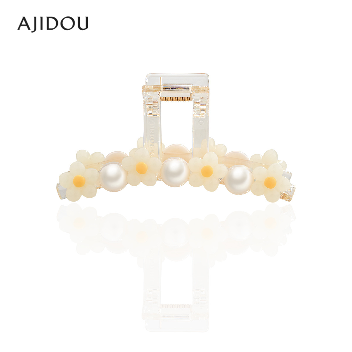 阿吉豆发饰女款仿珍珠鲨鱼大抓夹