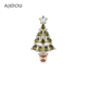 AJIDOU阿吉豆圣诞树精美胸针轻奢镶钻别针西服外套配饰品新年礼物