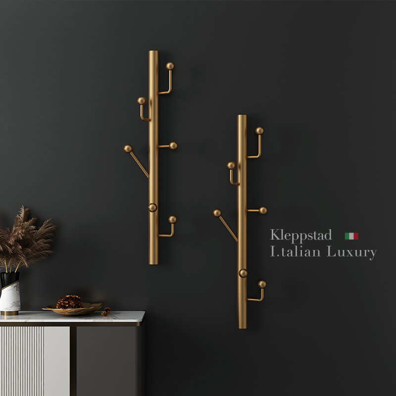 意式风轻奢玄关进门客厅挂衣架