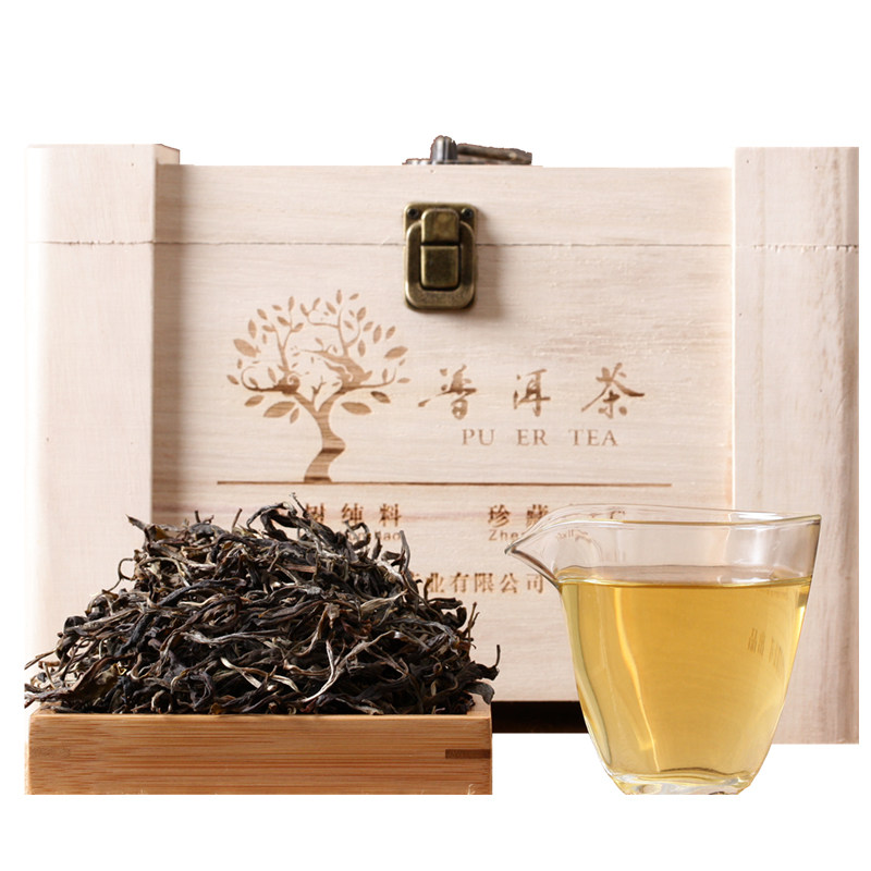 天地间易武麻黑古树 普洱茶生茶 普洱散茶 800年古树礼盒装500克