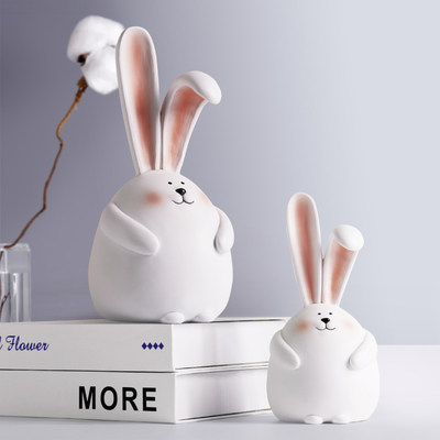 兔子日系艺术感客厅卧室小物件
