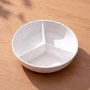 三分格母婴食品级蒸锅陶瓷碗餐盘全瓷蒸碗蒸盘葱姜蒜果盘蘸料碟子