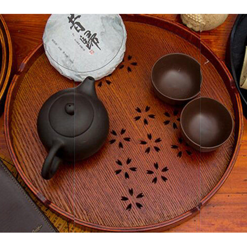 Japanese Round Tray woodiness teacup tea tray Retro wooden  household hotel Dinner plate Fruit plate thickening Wooden palletsin the Tableware , Tea set , Tea tray  category - from Buy2taobao.com to provide professional Taobao agent buy service