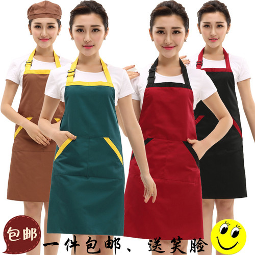 韩版广告围裙印字定制logo