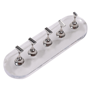 甲托美甲展示板色卡色板打版甲片架练习底座指甲座拖指托穿戴甲座