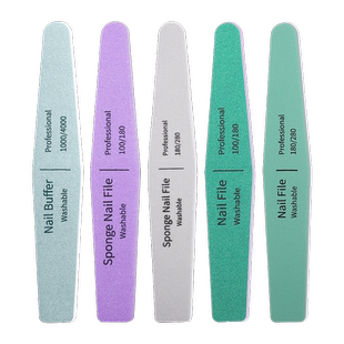 指甲锉磨甲砂条打磨条修甲戳工具修美甲搓神器磨砂专用海绵棒套装