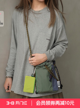 【白鹿同款】casselini户外运动防水斜垮包女尼龙轻便手机健身包