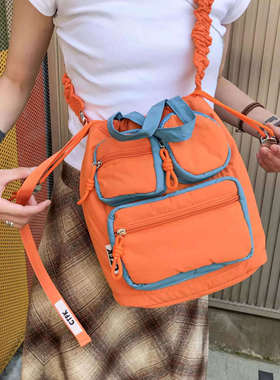 【4折福利】casselini小众口袋豆腐包运动休闲手提健身斜挎包女