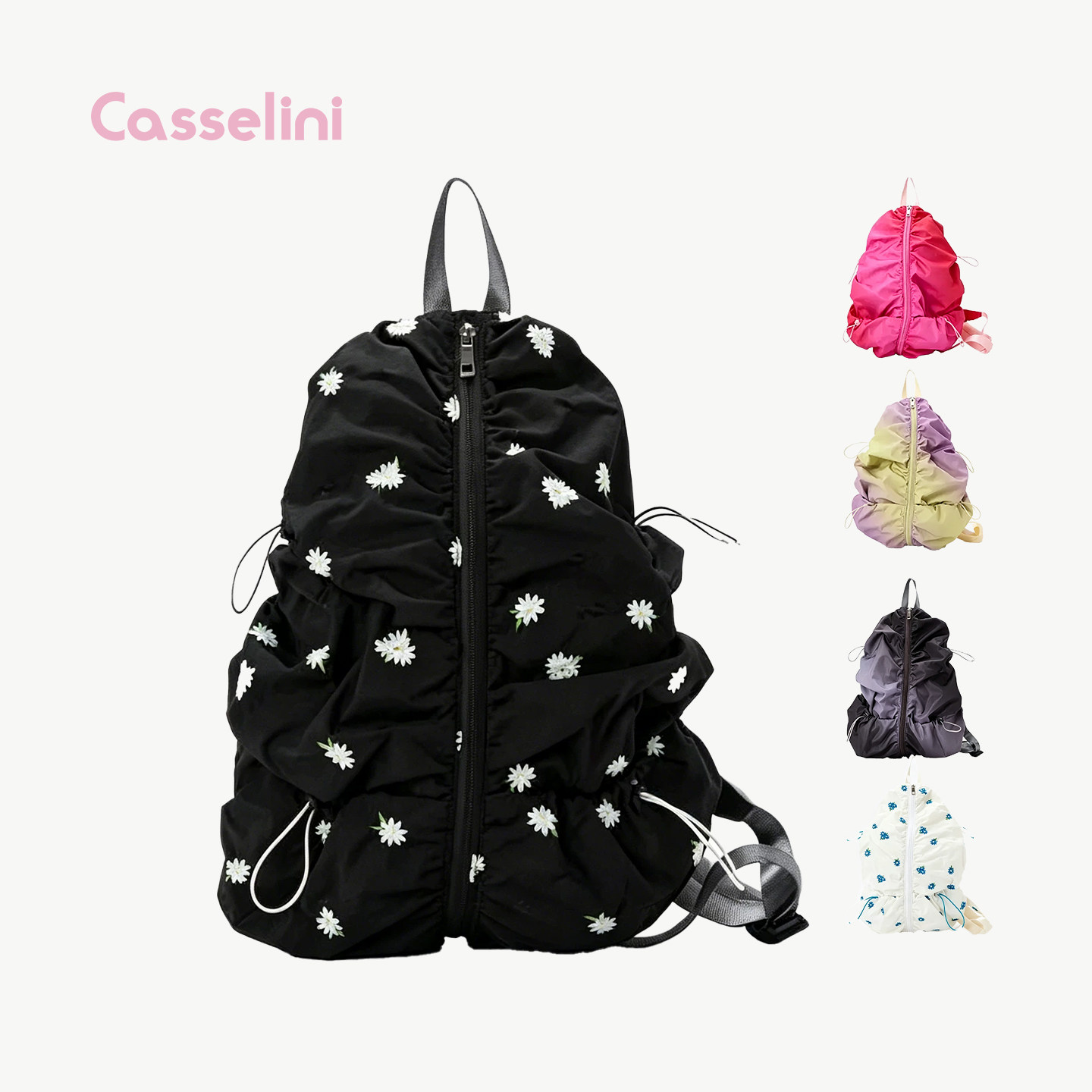 casselini渐变刺绣轻便斜挎包
