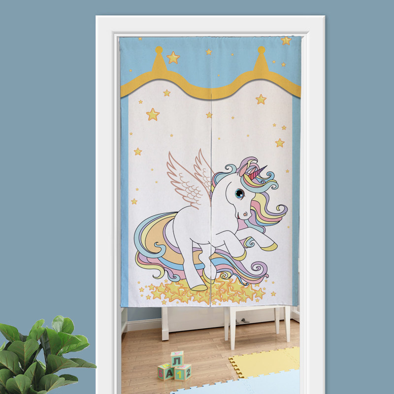 可定制卡通布艺免打孔家用卧室半帘卫生间厨房遮挡布帘橱柜隔断帘,居家布艺,门帘,淘宝优惠券,粉丝福利购,淘宝优惠卷