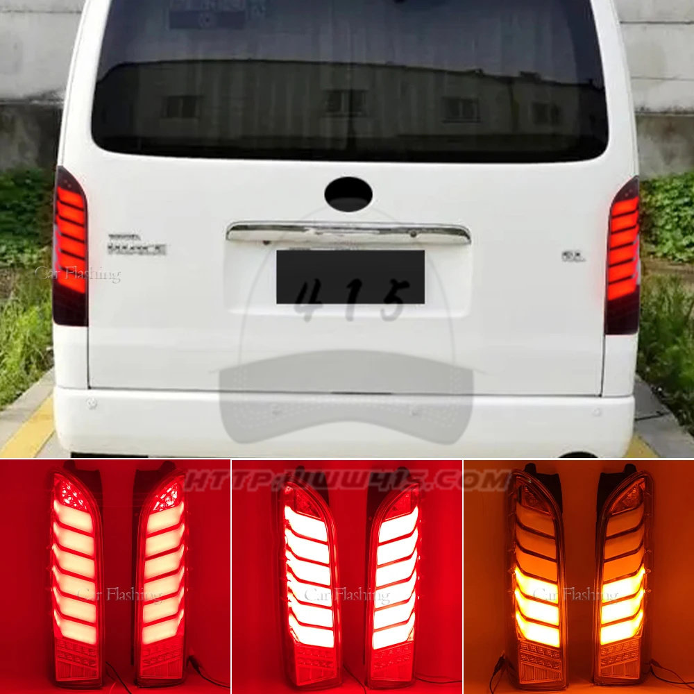 适用于hiace200系丰田海狮 van仔 2005-2018 日本同款改装LED尾灯